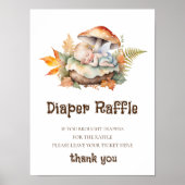Luier Raffle Teken Baby shower Woodland Fairy Poster (Voorkant)