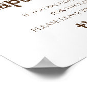 Luier Raffle Teken Baby shower Woodland Fairy Poster (Hoek)