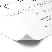 Luier Raffle teken | Boho Kleding Baby shower Poster (Hoek)