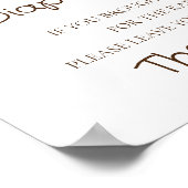 Luier Raffle Teken een beetje honing Baby shower Poster (Hoek)