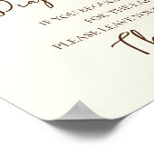 Luier Raffle Teken Een Kleine Visser Baby shower Poster (Hoek)