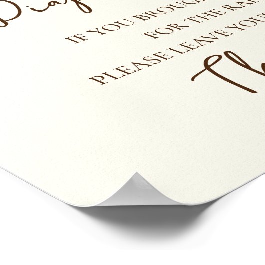 Luier Raffle Teken Een Kleine Visser Baby shower Poster (Hoek)