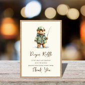 Luier Raffle Teken Een Kleine Visser Baby shower Poster