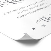 Luier Raffle Teken Genderneutraal Baby shower Poster (Hoek)