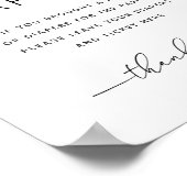 Luier Raffle teken. Minimalistisch baby shower spe Poster (Hoek)