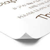 Luier Raffle teken Teddy lokaal geteeld Baby Poster (Hoek)