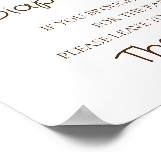 Luier Raffle teken Teddy lokaal geteeld Baby Poster (Hoek)