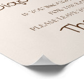 Luier Raffle teken Teddy lokaal geteeld Baby Poster (Hoek)