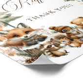 Luier Raffle Teken Winter Waterverf Dieren Poster (Hoek)