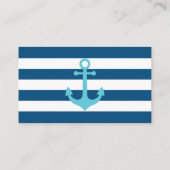 Luier Raffle Ticket, Ahoy, Nautisch, Navy, Blauwgr Informatiekaartje (Achterkant)