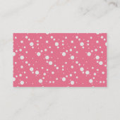 Luier Raffle Ticket Blush Roze Meisje Baby shower Informatiekaartje (Achterkant)