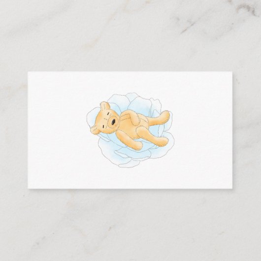 Luier Raffle Ticket Boy Teddy Bear Honey Bee Informatiekaartje (Achterkant)