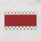 Luier Raffle Ticket, Buffalo Plaid, Baby shower Informatiekaartje (Achterkant)