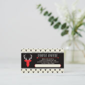 Luier Raffle Ticket, Buffalo Plaid, Baby shower Informatiekaartje (Staand voorkant)