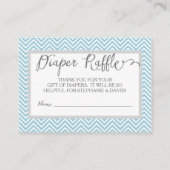 Luier Raffle Ticket Elephant Heart Baby shower Informatiekaartje (Achterkant)