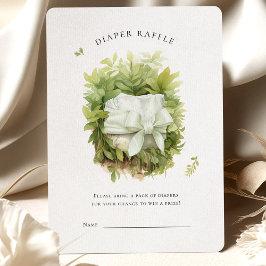 Luier Raffle Ticket Groene Baby shower Behuizing