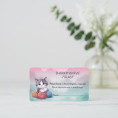 Luier Raffle Ticket Kitten Enclosure Kaart (Staand voorkant)