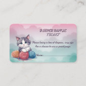 Luier Raffle Ticket Kitten Enclosure Kaart (Voorkant)