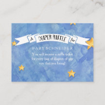 Luier Raffle Ticket LOVE Moon n Back Baby shower