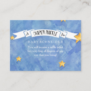 Luier Raffle Ticket LOVE Moon n Back Baby shower Informatiekaartje