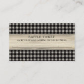 Luier Raffle Ticket Lumberjack Beer Cubs Jongen Informatiekaartje (Achterkant)