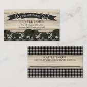 Luier Raffle Ticket Lumberjack Beer Cubs Jongen Informatiekaartje (Voorkant / Achterkant)