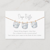 Luier Raffle Ticket Neutraal Baby shower Informatiekaartje (Voorkant)