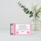 Luier Raffle Ticket, Sport, Pom Pom, Baby shower Informatiekaartje (Staand voorkant)