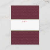 Luier Raffle Ticket, Tea Party Baby shower Visitekaartje (Achterkant)