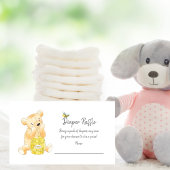 Luier Raffle Ticket Teddy Bear Honey Bee Informatiekaartje