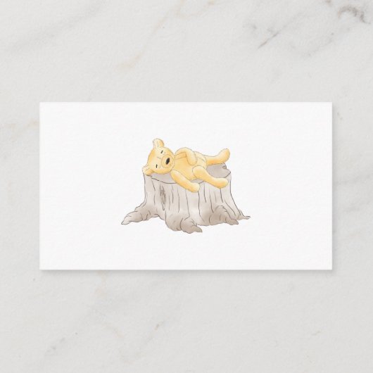 Luier Raffle Ticket Teddy Bear Honey Bee Informatiekaartje (Achterkant)