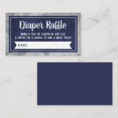 Luier Raffle Ticket, Vliegtuigen Visitekaartje (Voorkant / Achterkant)