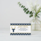 Luier Raffle Ticket, Woodland Deer, Baby shower Informatiekaartje (Staand voorkant)