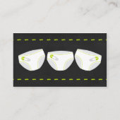 Luier Raffle Tickets / Chalkboard neutraal groen Informatiekaartje (Achterkant)