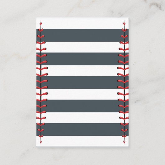 Luier Raffle Tickets | honkbal Baby shower Informatiekaartje (Achterkant)