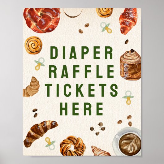 Luier Raffle Tickets Poster (Voorkant)