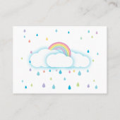 Luier Raffle Tickets Raindrop Baby shower (Achterkant)