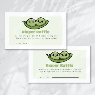 Luier Raffle Twee Erwten In Een Pod Twin Baby show Informatiekaartje