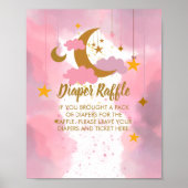 Luier Raffle Twinkle Twinkle Little Star Roze Poster (Voorkant)
