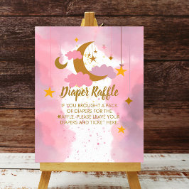 Luier Raffle Twinkle Twinkle Little Star Roze Poster