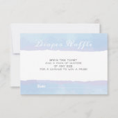 LUIER RAFFLE Waterverf Luier Raffle Enclosure Kaart (Voorkant)