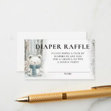 Luier Raffle Winter Sneeuw Bosland Baby Shower