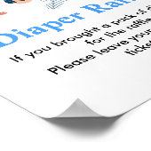 Luier Raffle Winter wonderland Pinguïn polar beer Poster (Hoek)