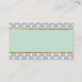 Luier Raffle, Woodland Deer, Mint, Grijs, Goud Informatiekaartje (Achterkant)