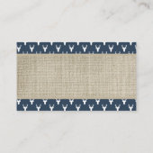 Luier Raffle, Woodland Deer, Navy Blue, Burlap Informatiekaartje (Achterkant)