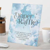 Luier RaffleHeaven Verzonden Baby shower Reclamebord Met Voetstuk (Insitu)