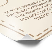 Luier Ruffle Rustiek Schattige Beer Baby shower Po Foto Afdruk (Hoek)