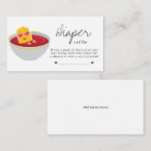 Luier Ruffle Schattige Kleine Nugget Meisje Baby s Informatiekaartje (Voorkant / Achterkant)