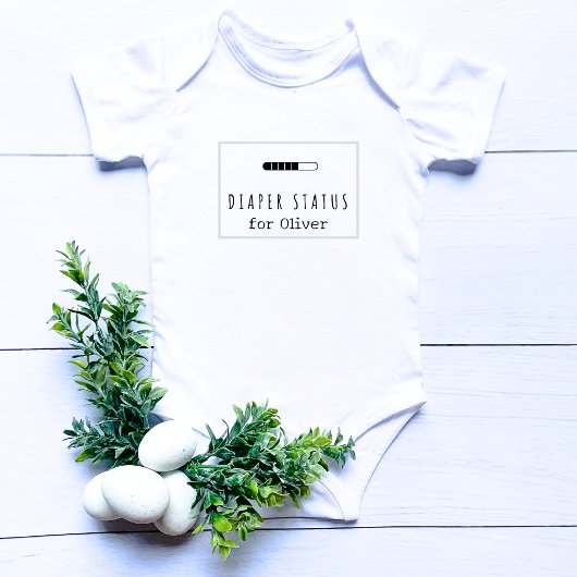 Luier Status Laden Grappige Baby Naam Romper