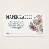 Luieraffle, kinderen met Speelgoed treinen Visitekaartje (Voorkant)